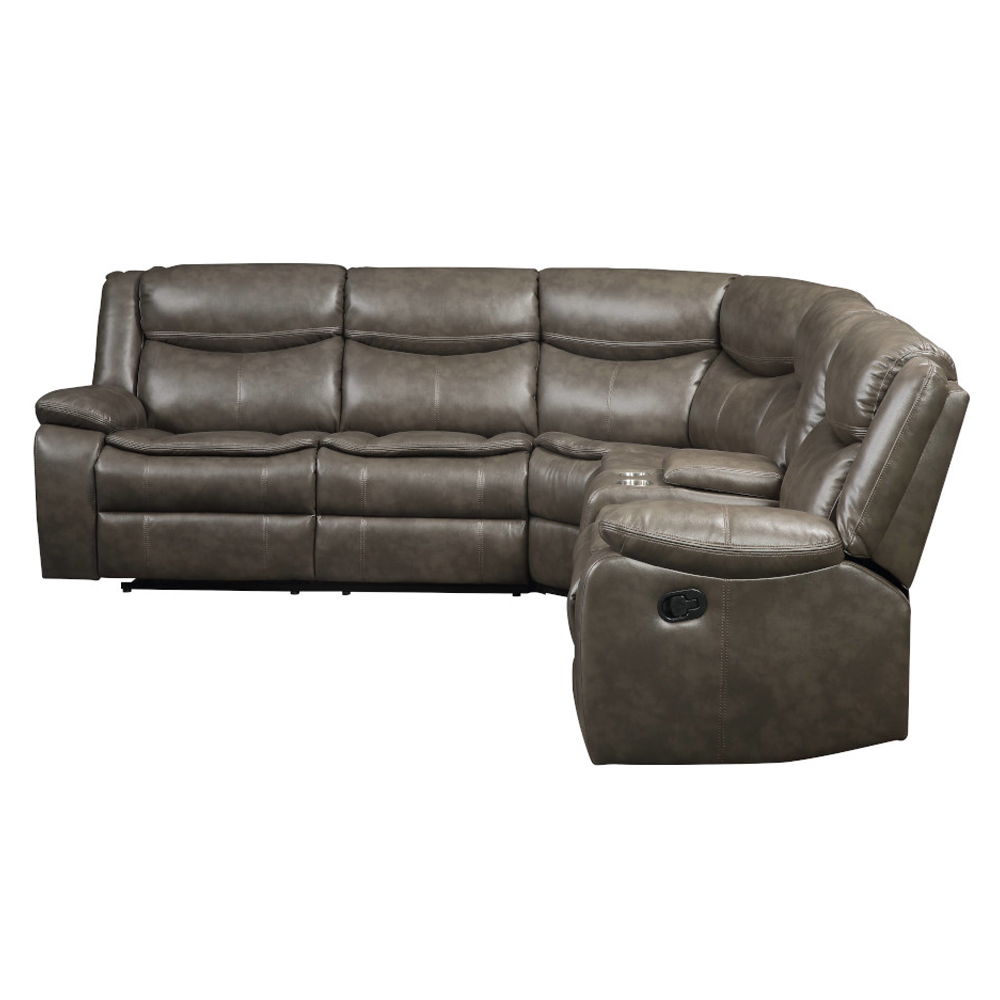 Tavin - Sectional Sofa (Motion) Taupe