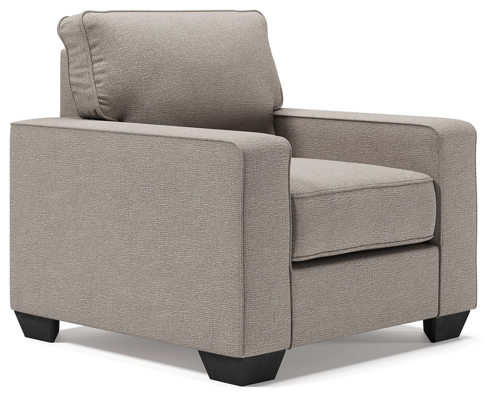 Greaves - Chair, Ottoman Gray