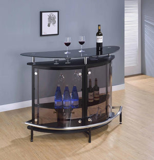 Amarillo - Freestanding Glass Top Home Bar Wine Cabinet