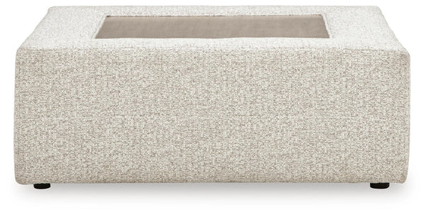 Ashbourne Estate - Oversized Accent Ottoman - Snowstone