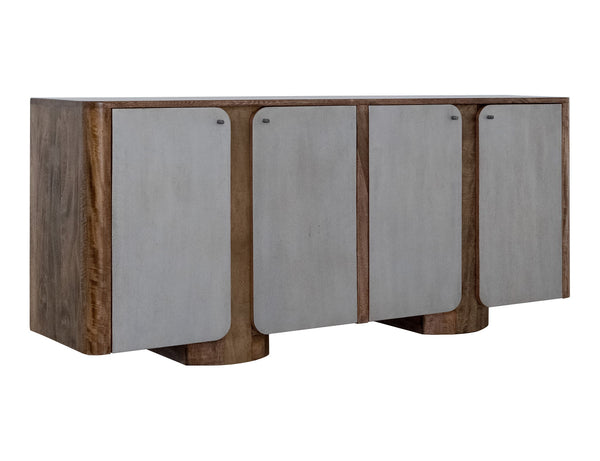 Nashville - 4 Door TV Stand/Console - Brown / Gray
