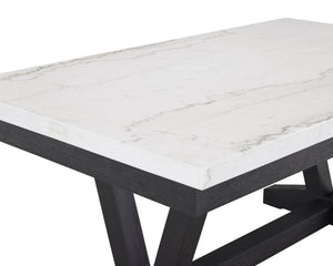 Varley - 5 Piece Rectangular Dining Room Set - White / Gray