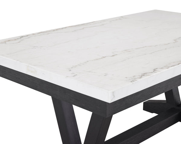 Varley - 5 Piece Rectangular Dining Room Set - White / Gray