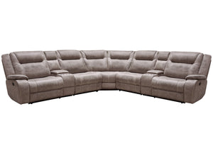 Blake - Sectional Dark Brown 7 Pc. Sectional