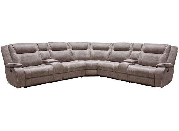 Blake - Sectional Dark Brown 7 Pc. Sectional