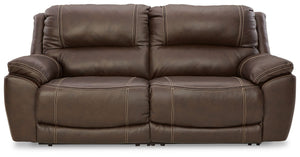 Dunleith - Power Reclining Sectional Dark Brown 2 Pc. Power Reclining Loveseat