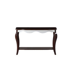 Mathias - Sofa Table - White & Walnut