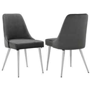 Caballo - Polypropylene Dining Side Chair (Set of 2) Dark Gray