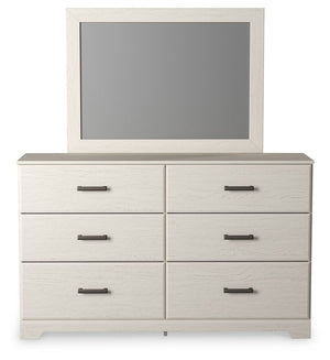 Stelsie - Dresser, Mirror - White