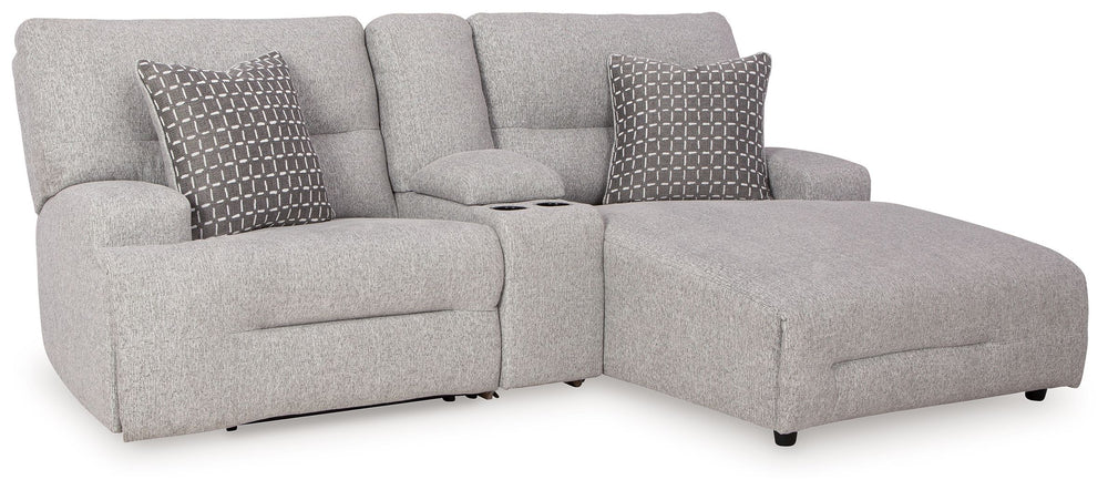 Acklen Place - Reclining Sectional Gray 6 Pc. Power Reclining Sectional With RAF Power Reclining Back Chaise