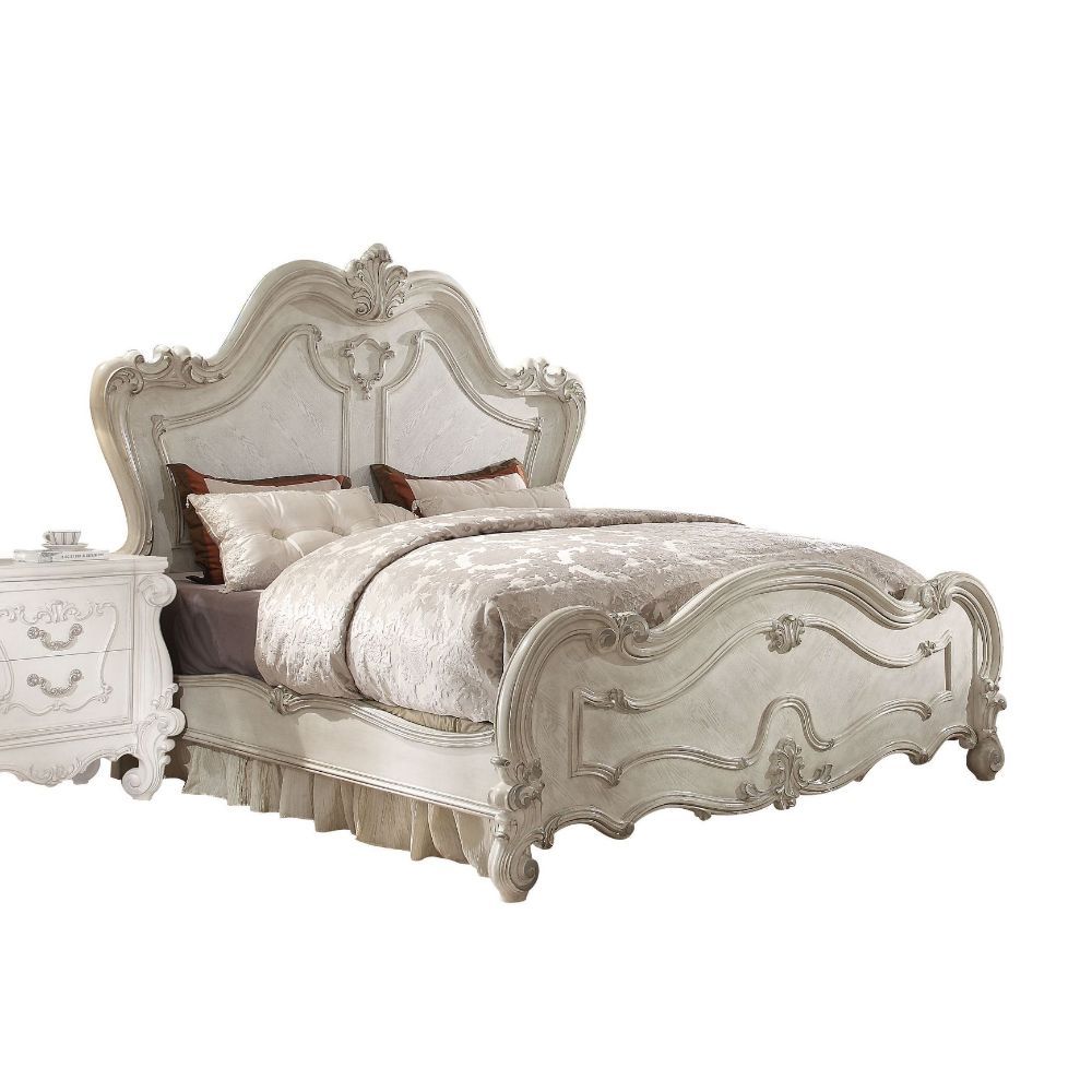 Versailles - Traditional - Bed Bone White King