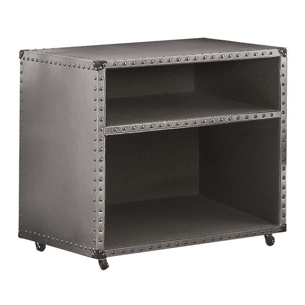 Brancaster - Nightstand With USB - Aluminum