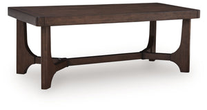 Korestone - Rectangular Cocktail Table Dark Brown Cocktail Tables