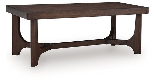 Korestone - Rectangular Cocktail Table Dark Brown Cocktail Tables
