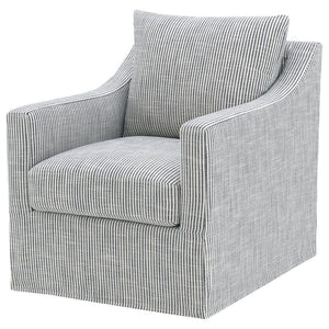 Winter - Upholstered Sloped Arm Accent Swivel Chair