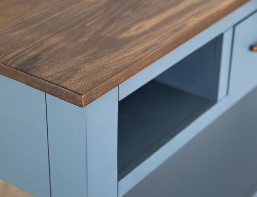 Alban - 1 Drawer Sofa Table Light Blue