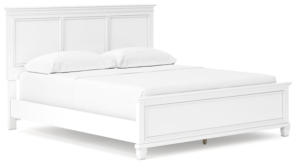 Fortman - Panel Bed White California King None