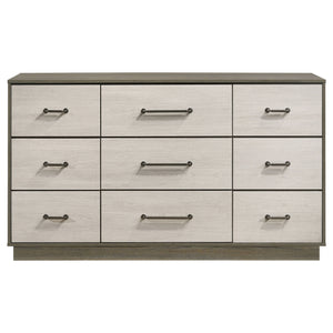 Fenwick - 9-Drawer Dresser - Gray Oak