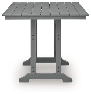 Sanctuary Beach - Square Counter Table With Umbrella Option - Dark Gray
