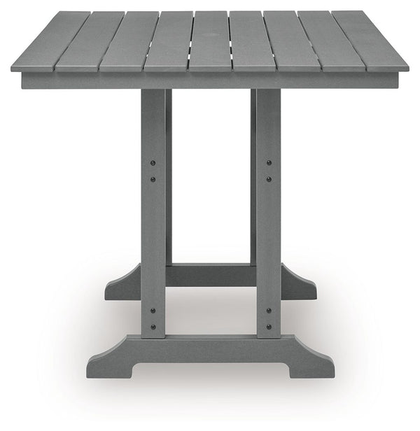 Sanctuary Beach - Square Counter Table With Umbrella Option - Dark Gray
