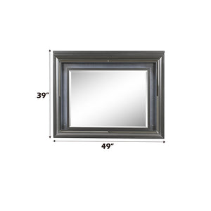 Sawyer - Mirror With LED - Metallic Gray