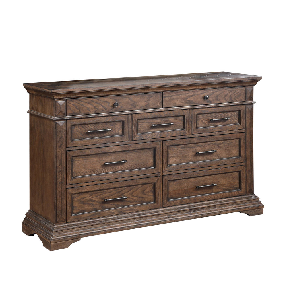 Mar Vista - Dresser Dark Brown Dresser & Mirror