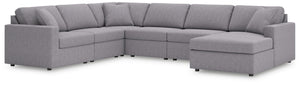 Modmax - Granite - Sectional Gray 6 Pc. Sectional With Raf Corner Chaise
