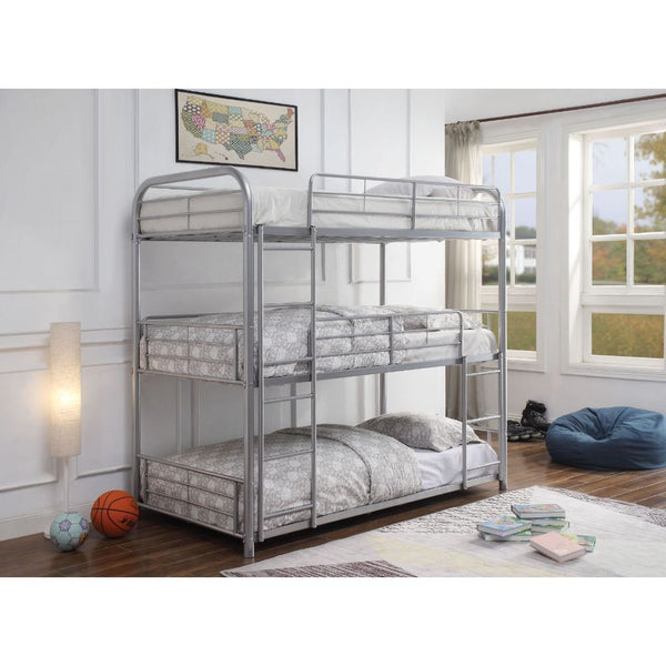 Cairo - Triple Bunk Bed Silver Twin