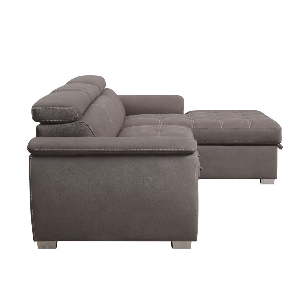 Haruko - Sectional Sofa Light Brown