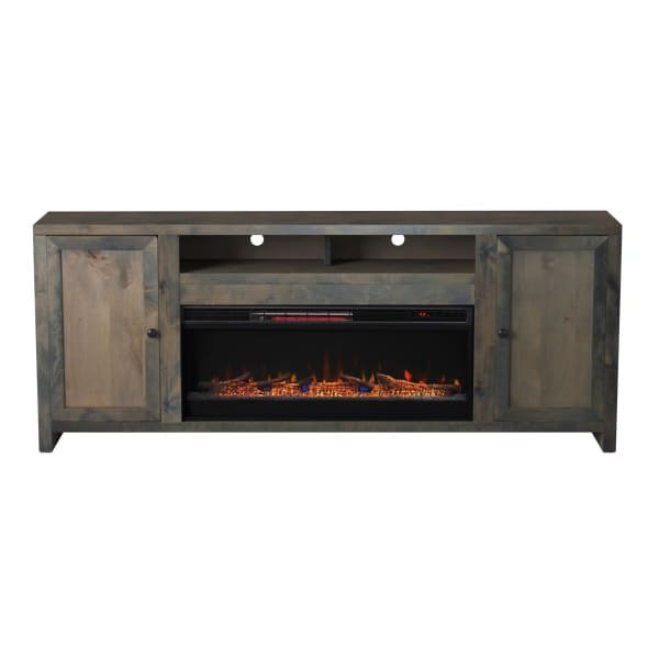 Joshua Creek - 83" Electric Fireplace TV Stand - Barnwood