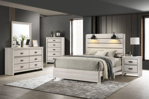 Carter - Queen Platform Bed In One Box - White