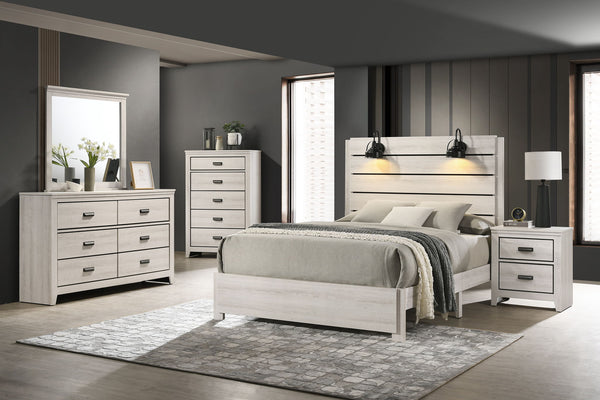 Carter - Queen Platform Bed In One Box - White