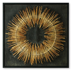 Buddins - Wall Art - Black / Gold Finish
