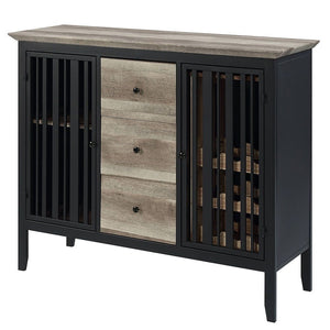 Zudora - Server - Antique Oak & Sandy Black