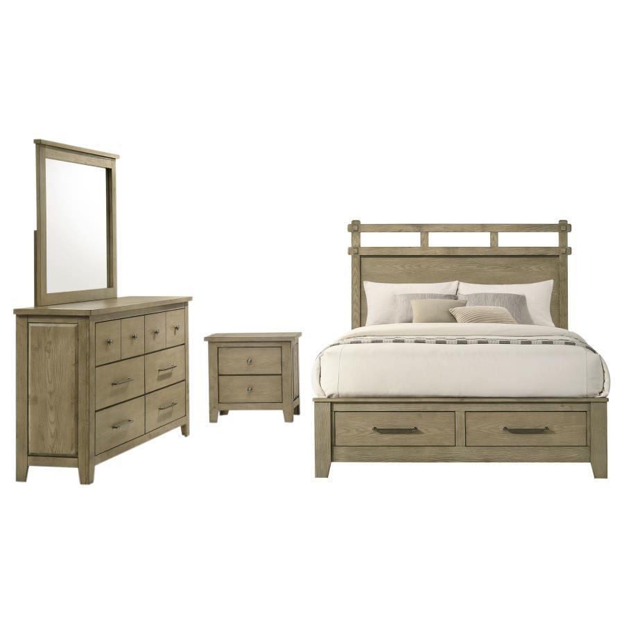 Hazlewood - Storage Bedroom Set Light Brown