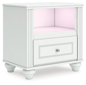 Kozlani - One Drawer Night Stand - White