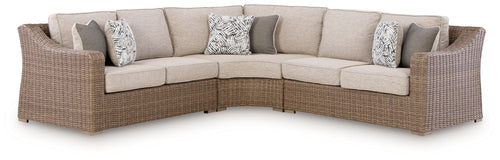 Laguna Heights - Outdoor Sectional Beige 3 Pc. Sectional