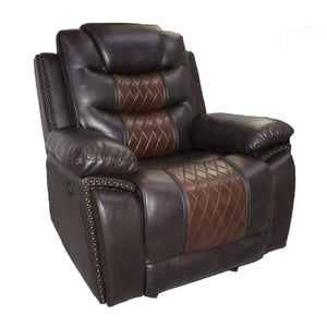 Nikko - Glider Recliner Dark Brown Power Reclining