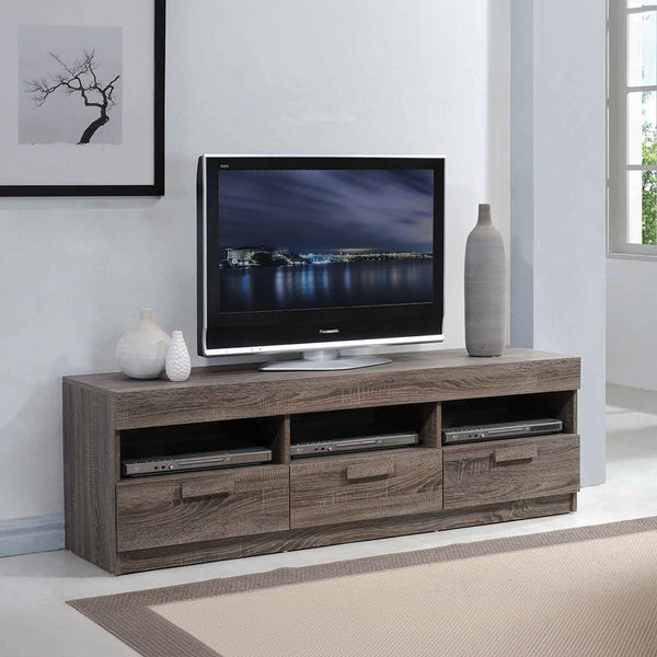 Alvin - TV Stand - Rustic Oak