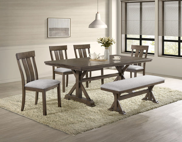 Lloyd - 6 Piece Dining Room Set - Brown