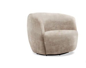 Carina - Swivel Barrel Chair Miami Mink 1 Piece