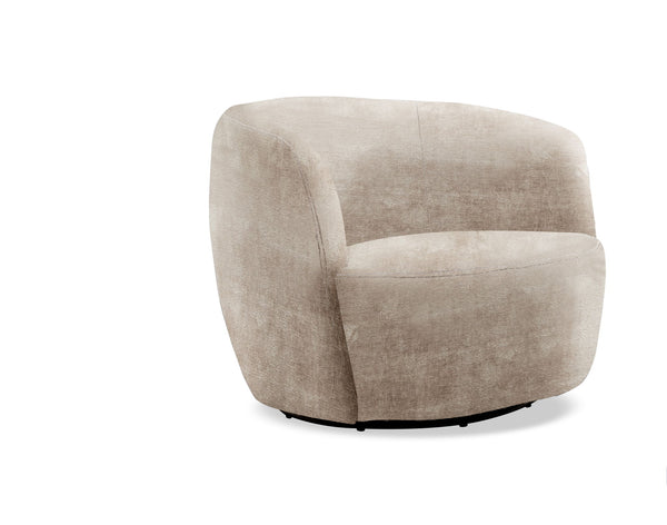 Carina - Swivel Barrel Chair Miami Mink 1 Piece