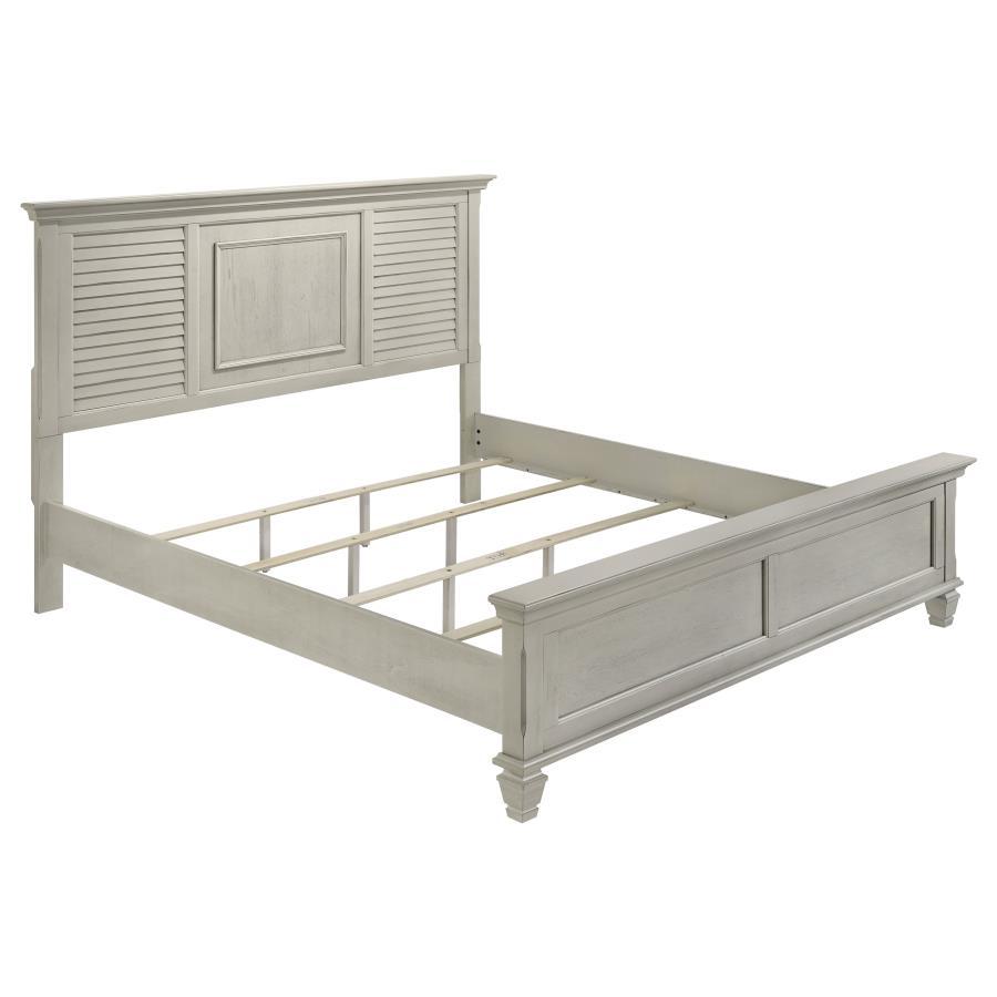 Franco - Wood Panel Bed White