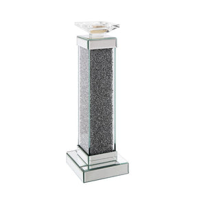 Rekha - Accent Candleholder Mirrored 5''W x 5''D x 17''H