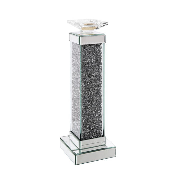 Rekha - Accent Candleholder Mirrored 5''W x 5''D x 17''H