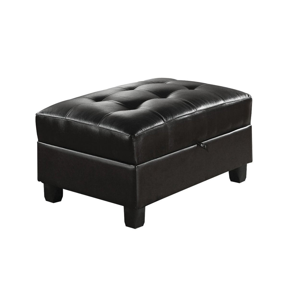 Kiva - Ottoman w/Storage Black