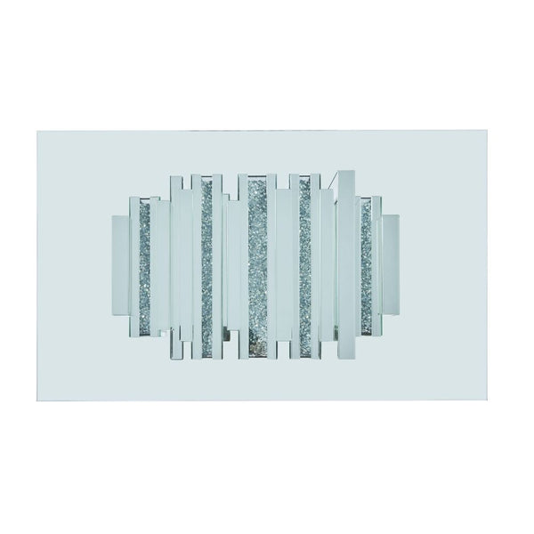 Noralie - 47" X 28" Coffee Table - Mirrored & Faux Diamonds