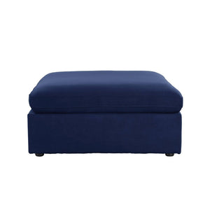 Crosby - Modular Ottoman - Blue Fabric