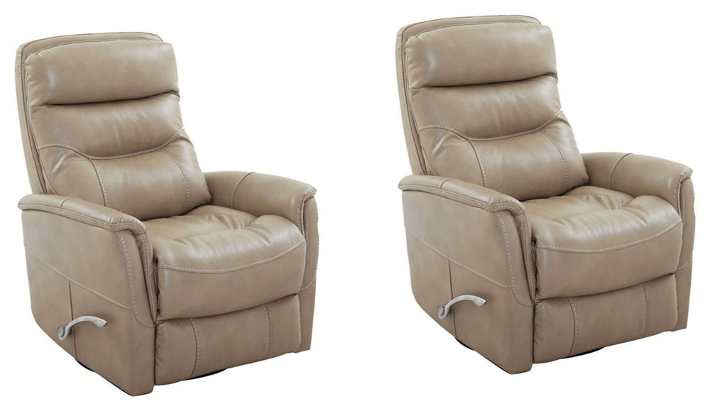 Gemini - 33.5" Swivel Glider Recliner (Set of 2) Autumn