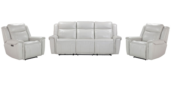 Atlantis - Reclining Sofa Set White 3 Pc. Sofa, 2 Recliners